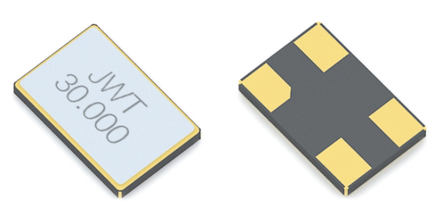 CQ1210 1.2 × 1.0 mm SMD crystal, top and bottom views