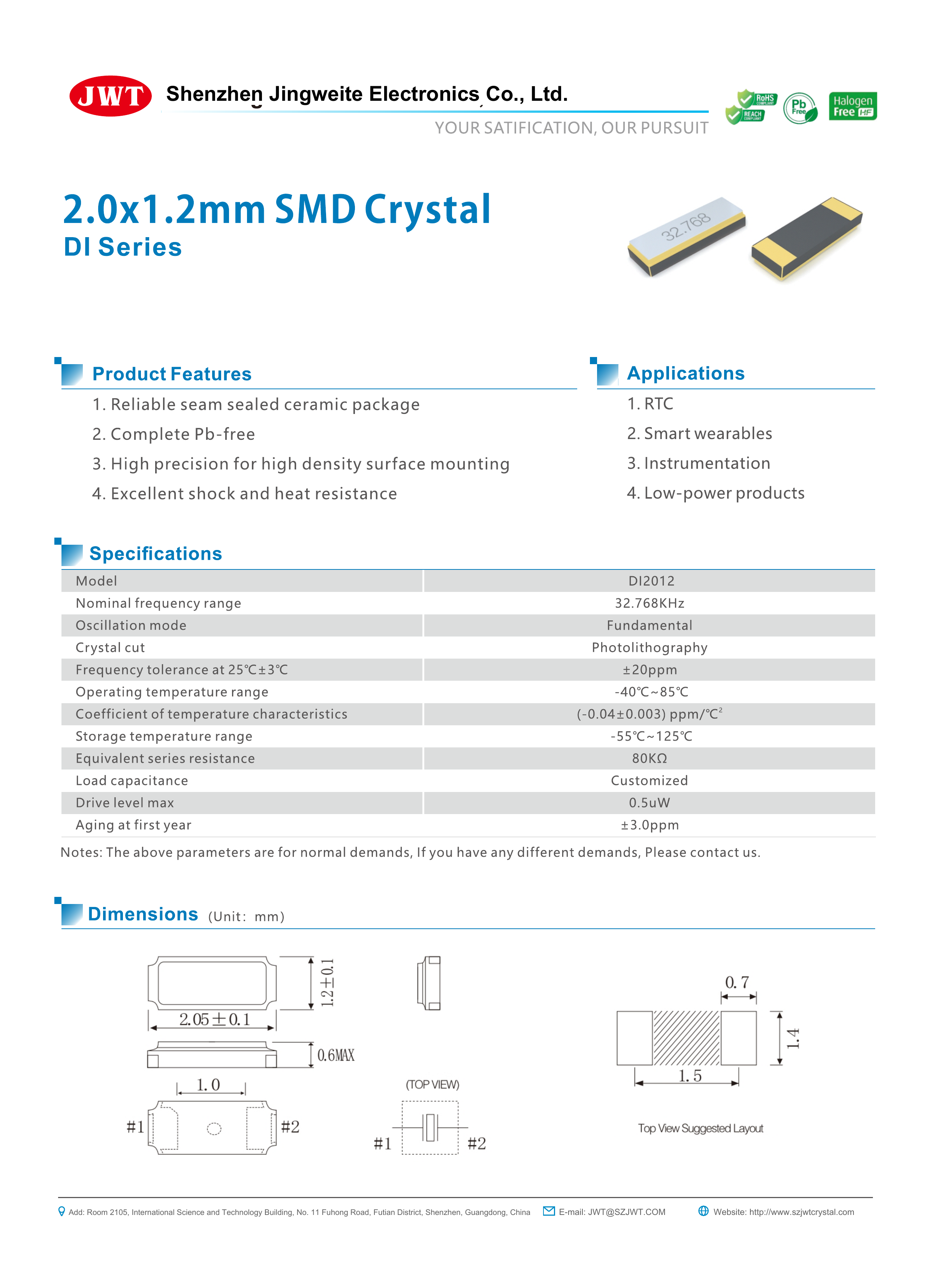 High-resolution original DI2012 PDF specification preview