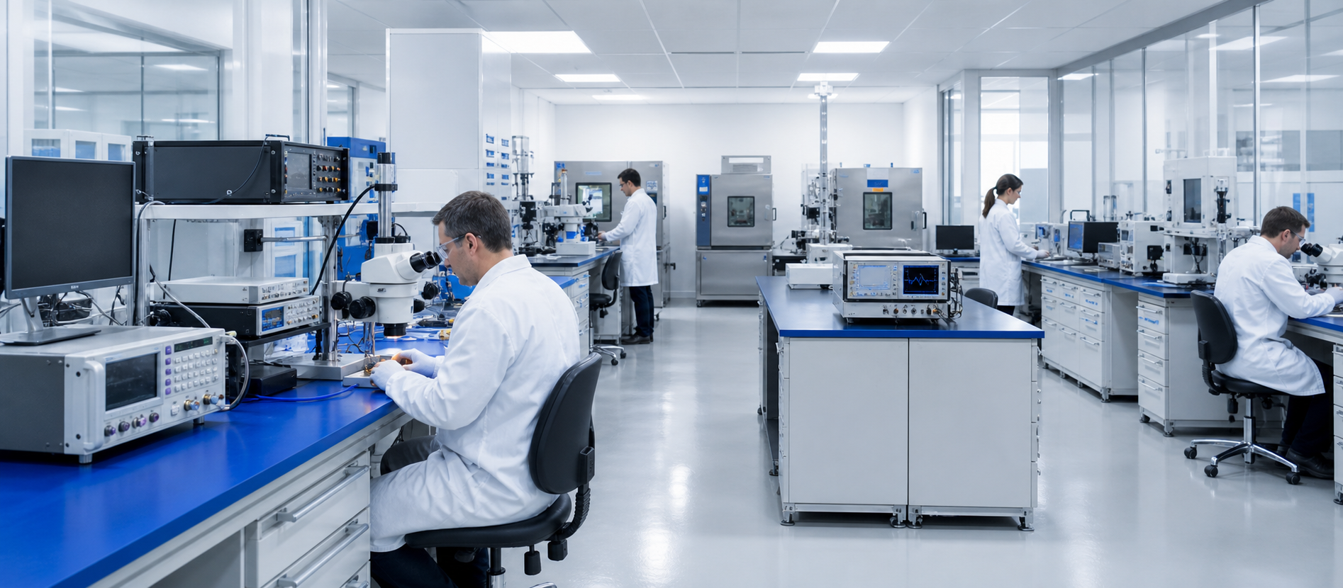 Quartz crystal reliability testing laboratory